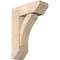 Ekena Millwork Thorton Slat Smooth Bracket w/ Offset Brace, Douglas Fir, 7 1/2"W x 20"D x 28"H BKT0806X20X28THR06SDF - alternate 1